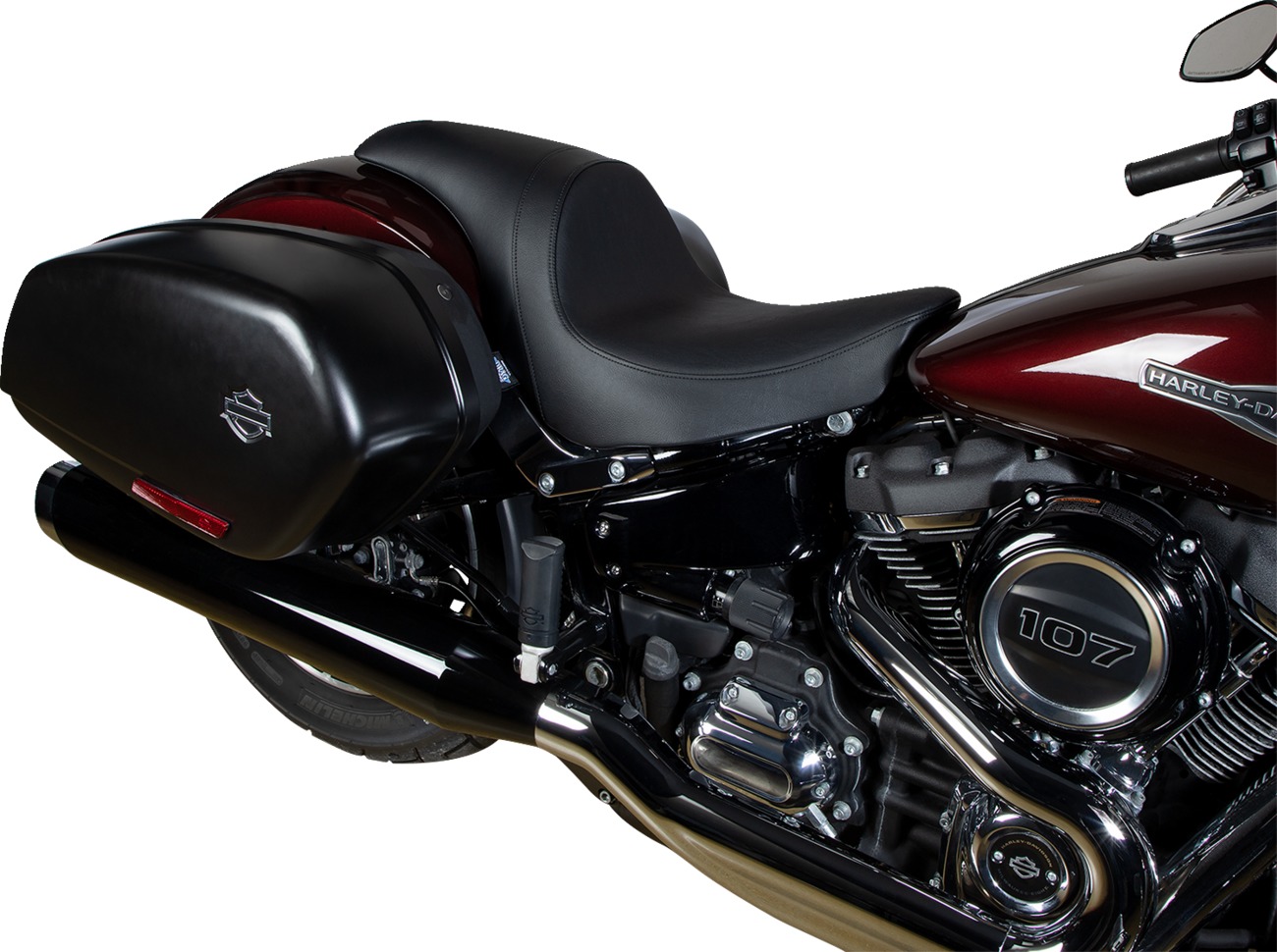 Drag Specialties Predator Seat Black Smooth For Harley Low Rider S/ST - Image 4