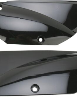 UFO Side Number Plates Black Fits Kawasaki KLX110