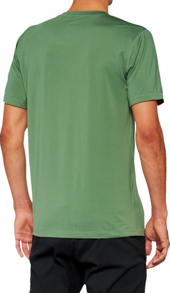 100% Men's Mission Athletic Tee Olive Size Small - Image 2