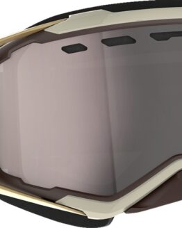 Scott Prospect Snow Cross Goggles Beige/Brown Enhancer Silver Chrome Lens