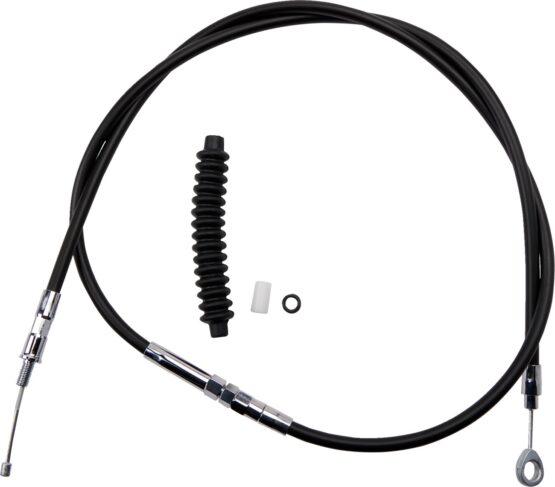 Drag Specialties Black Vinyl Clutch Cable Standard For Harley Softail
