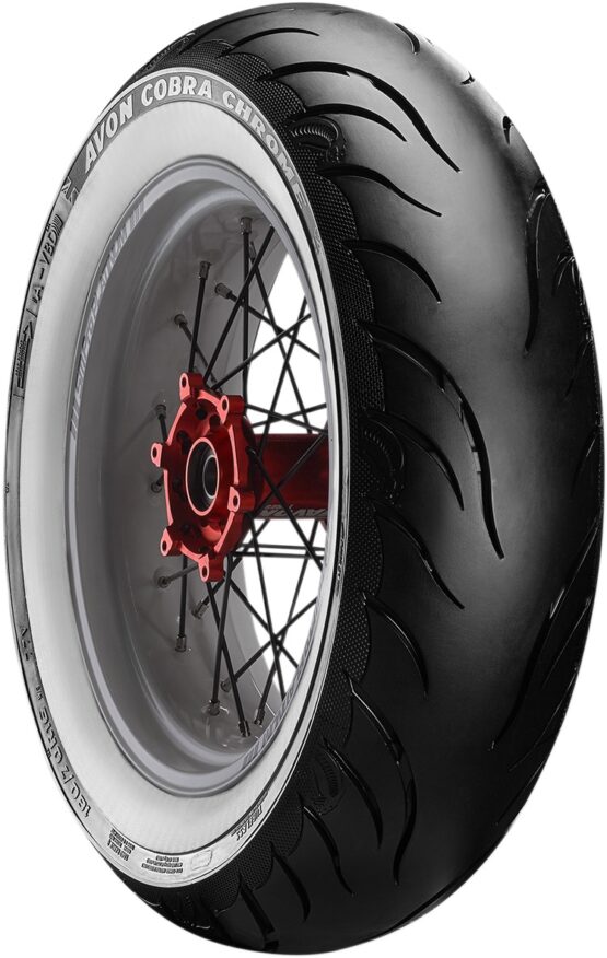 Whitewall Cobra Chrome AV92 Rear Tire 180/70R16 - Image 4