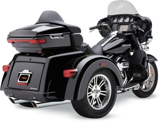 909-Twin Chrome Dual Slip On Exhaust - Image 2
