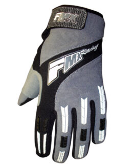 FMX Zaca MX Gloves Gray/White/Black - Unisex Medium Textile