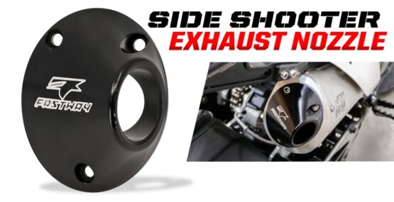 Pro Moto Billet Side Shooter Spark Arrestor End Cap Black Fits CRF450R/X - Image 3