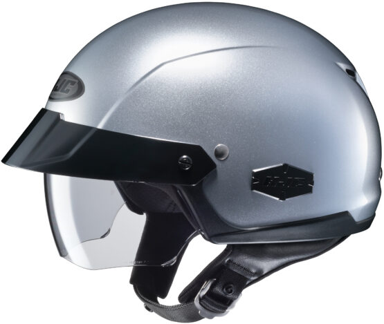 IS-Cruiser Silver Open-Face Half Helmet Large