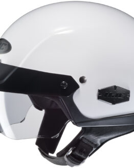 IS-Cruiser Solid White Open-Face Half Helmet Large
