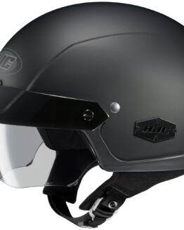 IS-Cruiser Matte Black Open-Face Half Helmet Small