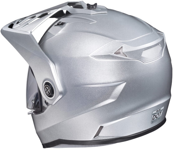 DS-X1 Silver Dual-Sport Helmet X-Small - Image 5