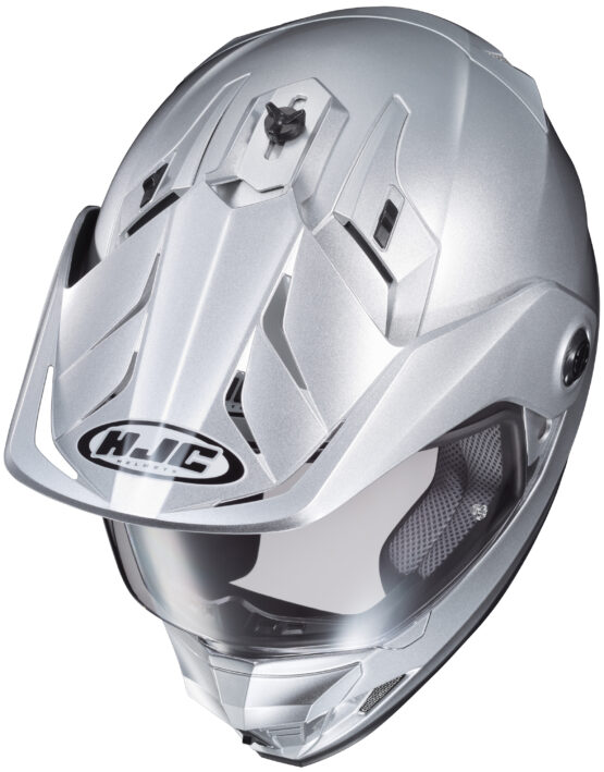 DS-X1 Silver Dual-Sport Helmet X-Small - Image 7