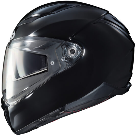 F70 Solid Black Full-Face Street Helmet X-Small - Image 3
