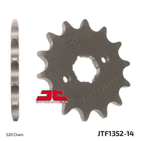 Front Steel Countershaft Sprocket - 14 Tooth 520 - Image 2