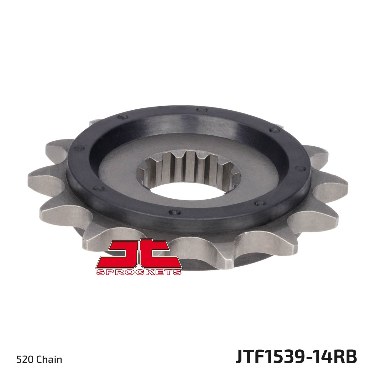 Front Steel Countershaft Sprocket w/ Rubber Damper - 14 Tooth 520 - Image 3