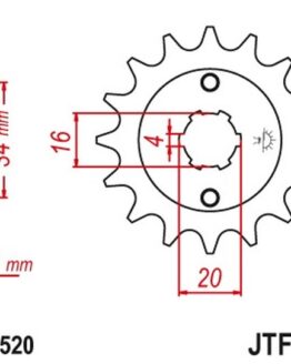 Front CS Sprocket - 14 Tooth 520
