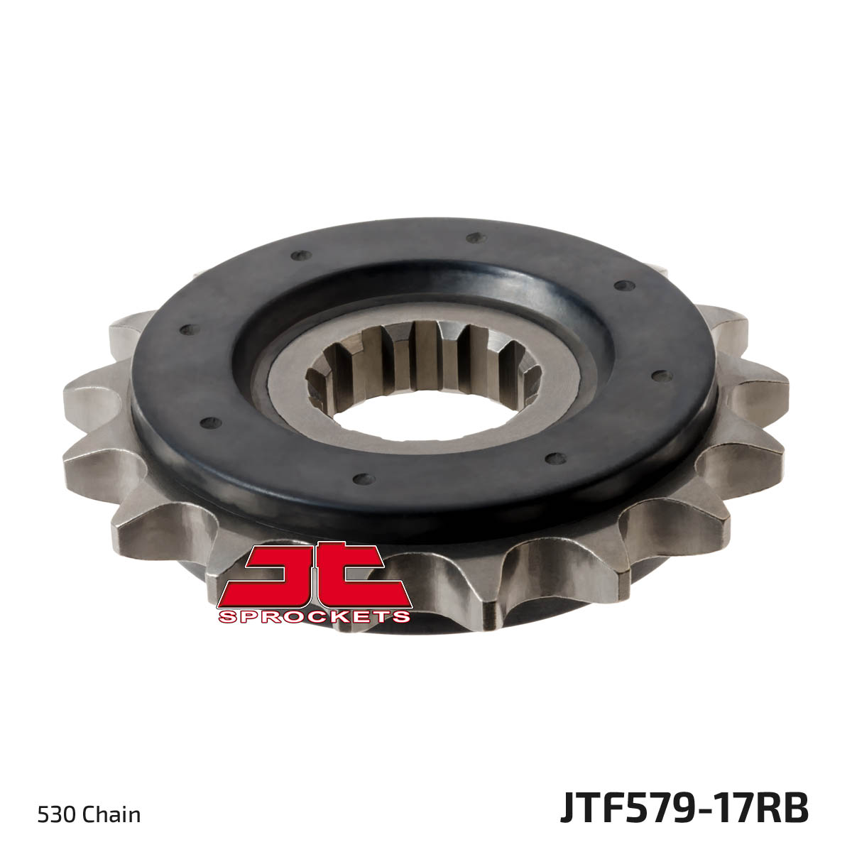 Front Steel Countershaft Sprocket w/ Rubber Damper - 17 Tooth 530 - Image 3