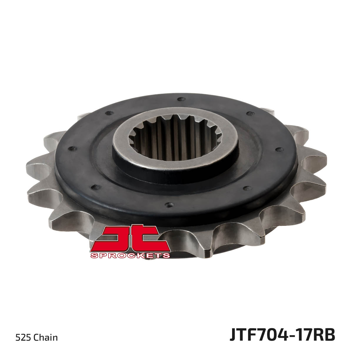 Front Steel Countershaft Sprocket w/ Rubber Damper - 17 Tooth 525 - Image 3