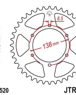 JT Sprockets JTR1950.48 Rear Sprocket Natural