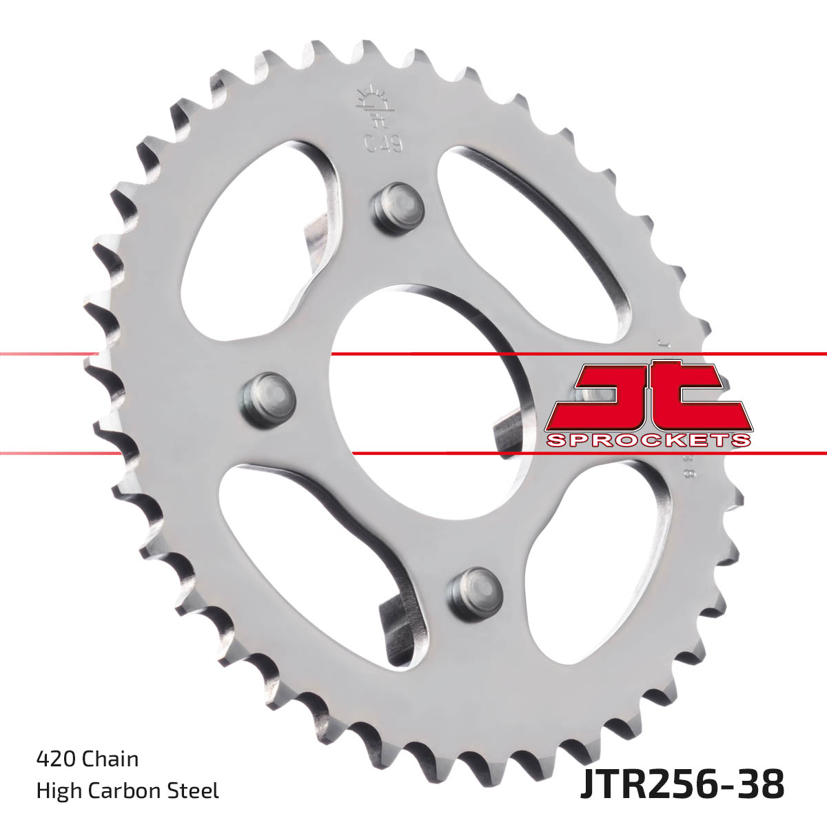 Steel Rear Sprocket - 38 Tooth 420 - Image 3