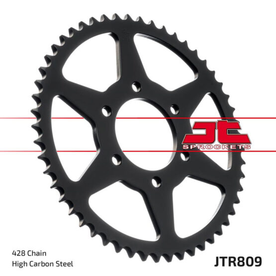 Steel Rear Sprocket - 53 Teeth 428