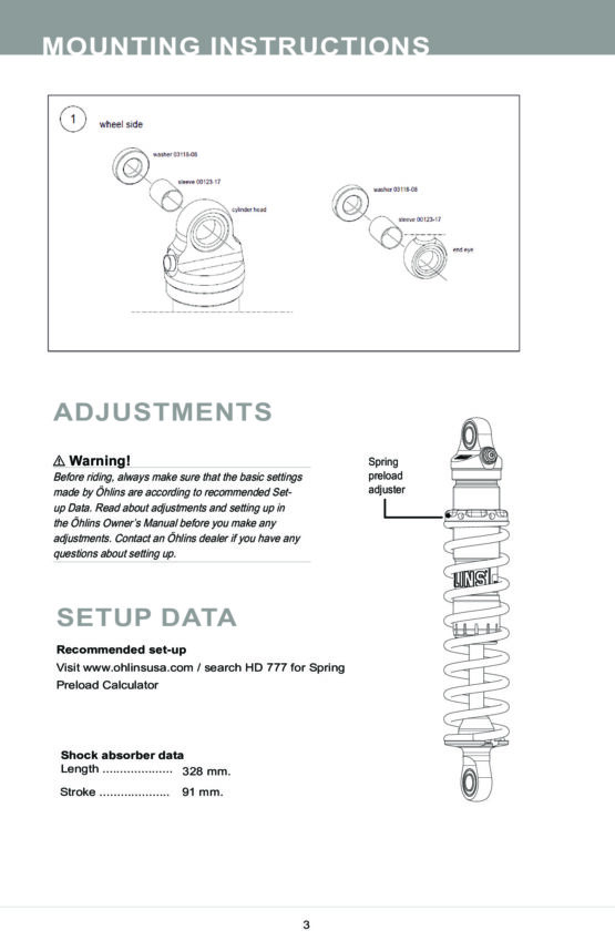 STX 36 Blackline Shocks Kit Absorber - Image 6