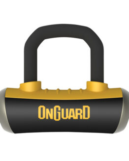 Boxer Shackle Disc Lock Black - 1/2" Shackle w/ Pouch & Reminder