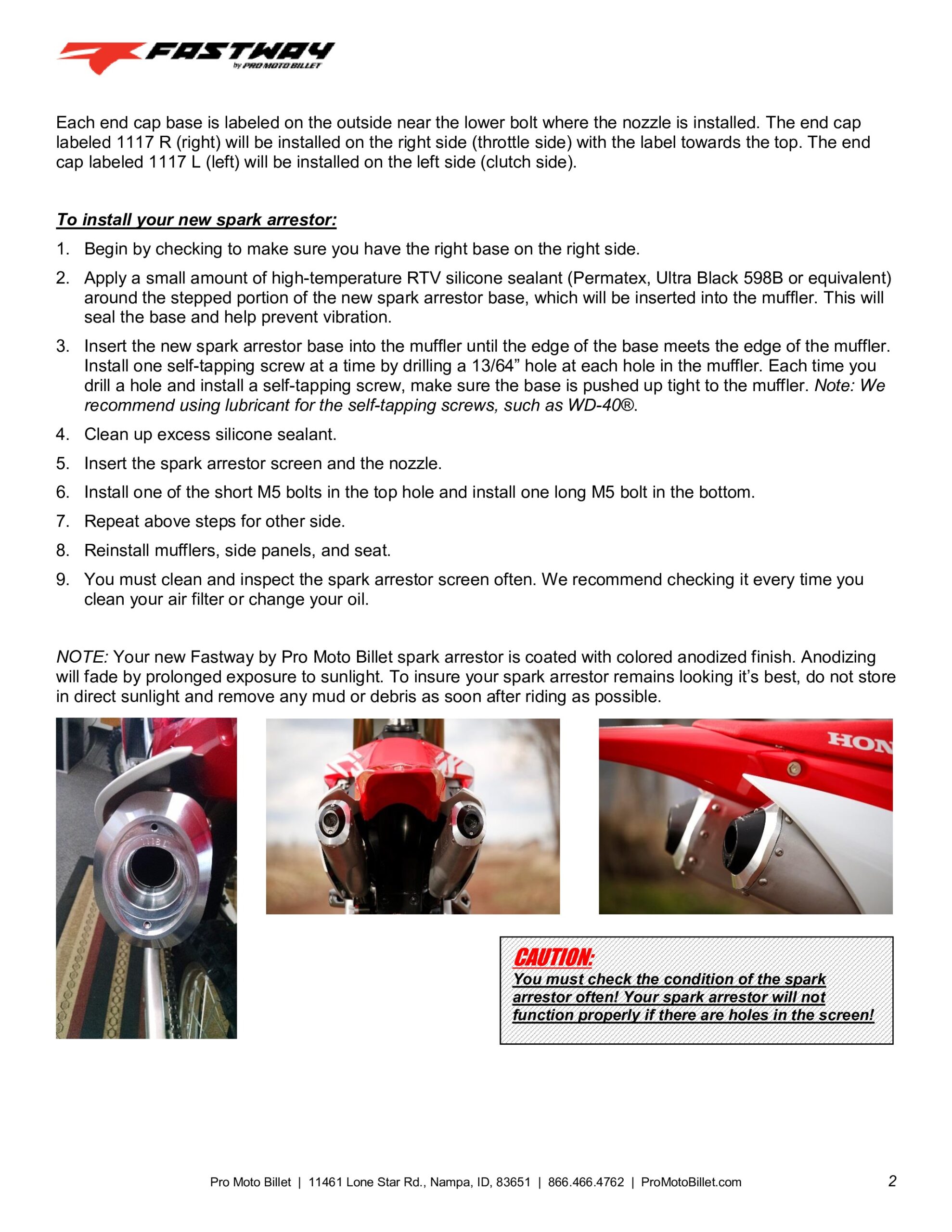 Dual Spark Arrestor End Caps - Image 6