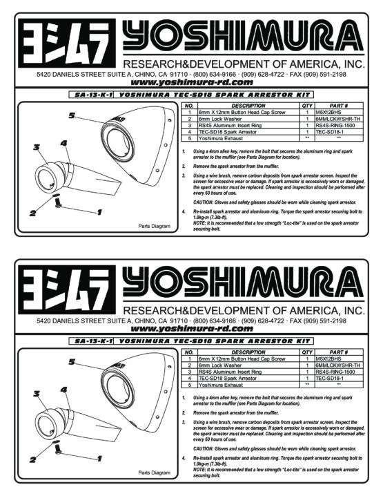 Spark Arrestor Insert - Updated Version w/ Weld Nut - Image 3