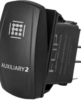 "Auxilary 2" Illuminated Rocker Switch
