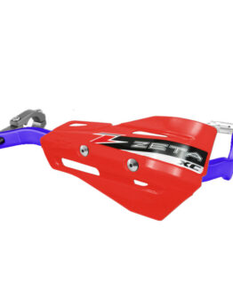 Drop Handguard Handlebar Armor / XC Protector Kit - 1-1/8" Red / Blue