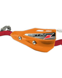 Drop Handguard Handlebar Armor / X2 Protector Kit - 1-1/8" Orange / Red