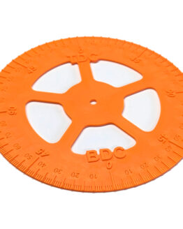 Engine Timing Degree Wheel 6.75" Diameter - Orange Plastic