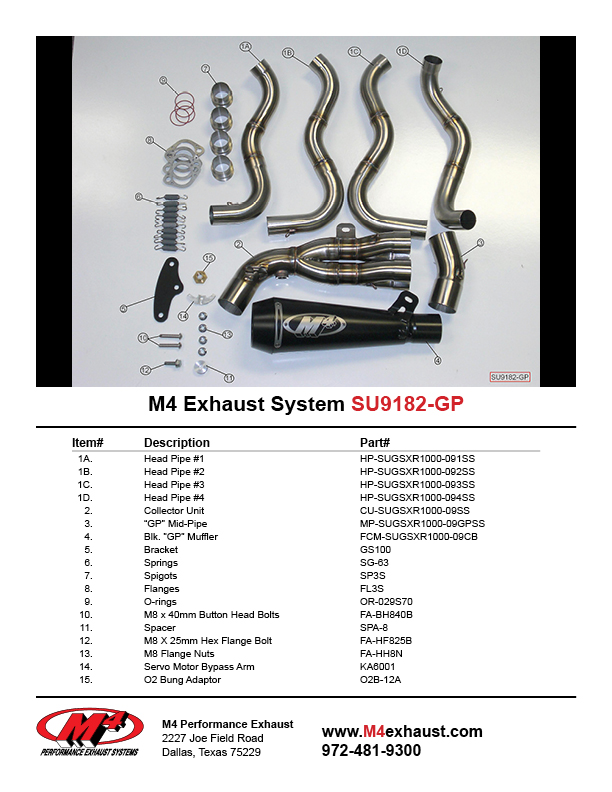 Black GP Full Exhaust w/ Stainless Tubing - Image 6