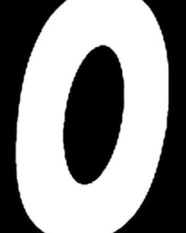 #0 6" Tall White "SX" Stick-On Race Numbers - 3 Pack