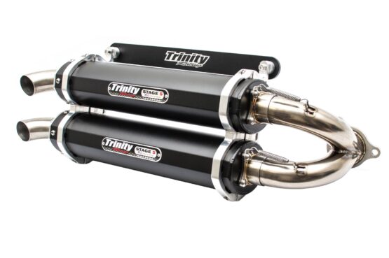 Dual Black Aluminum Slip On Exhaust - Image 2