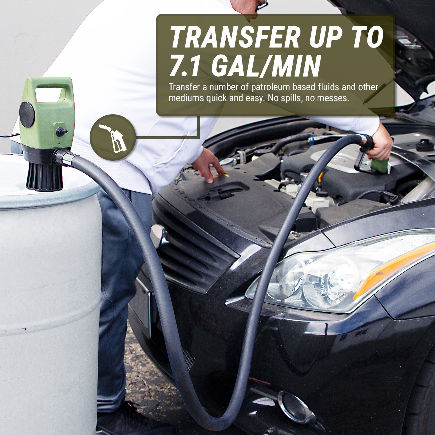 TREDRUMT Telescopic Electric Oil / Chemical Drum Pump - Image 3