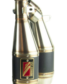 Black Center Dual GP Slip On Exhaust w/ dB Killers