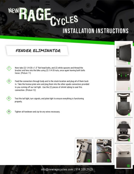 Fender Eliminator w/ Tail Light & Signals - Image 7