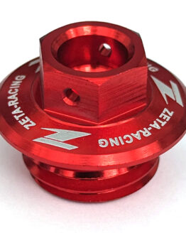 Red Billet Oil Filler Plug w/ Safety Wire Holes