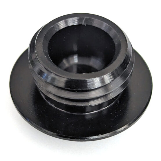 Black Billet Oil Filler Plug w/ Safety Wire Holes - Image 2