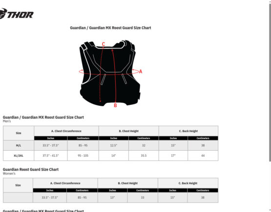 Thor Guardian S20 Roost Deflector White XL/2XL Men's - Image 3
