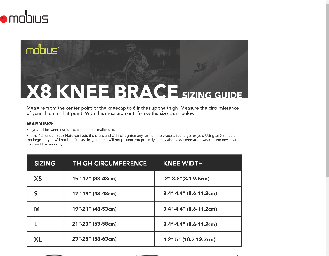 Mobius X8 Knee Brace White/Yellow XL Adult - Image 4