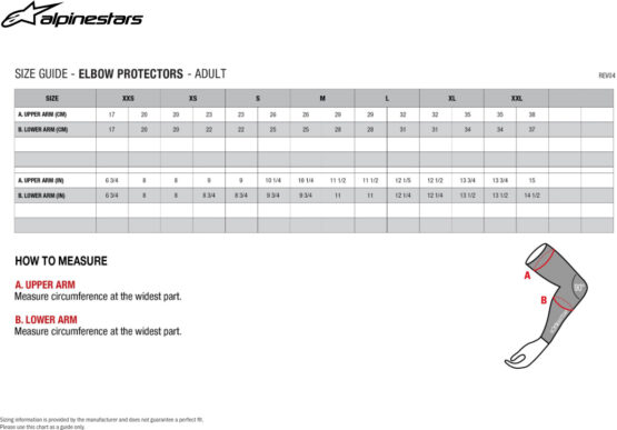 Alpinestars Bionic Flex Elbow Protectors Black/Red S/M - Image 3
