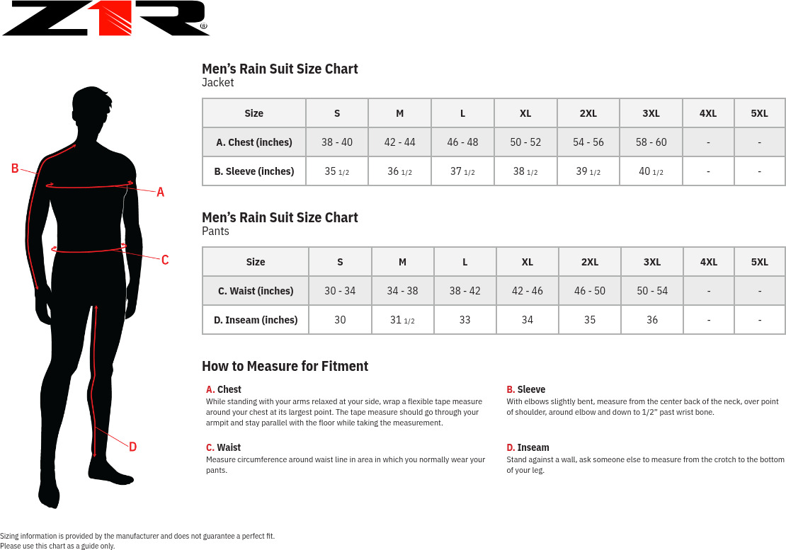 Z1R 2-Piece Rainsuit Black/Hi-Vis 3XL Waterproof Adult Set - Image 3