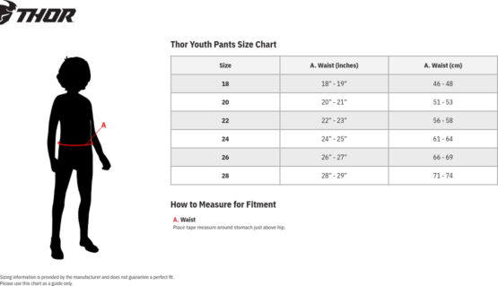 Thor Youth SPORTMODE Riot Pants Fluorescent Yellow/Black Size 28 - Image 5