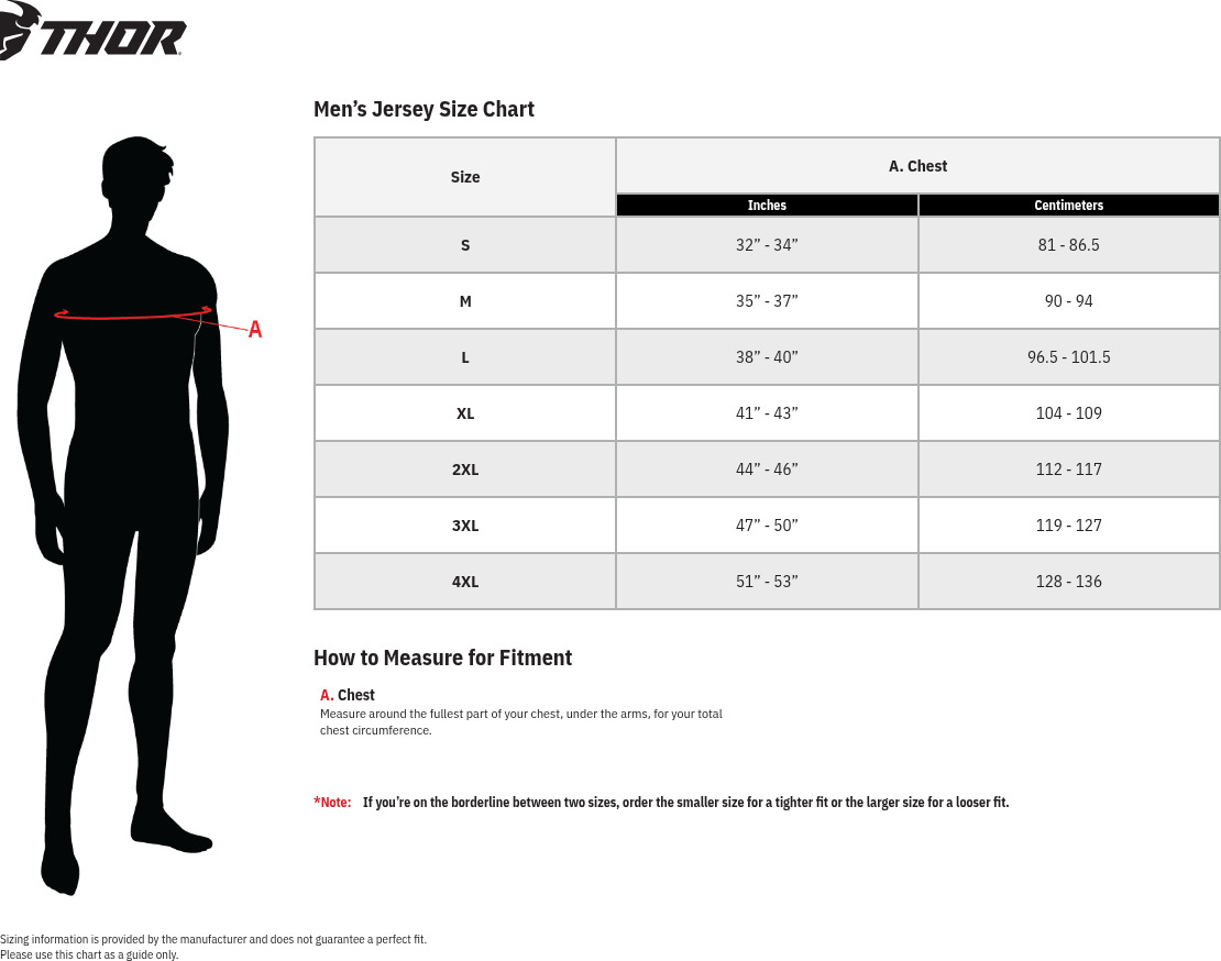 Thor Differ Slice Jersey Black Charcoal Men's Size S - Image 3