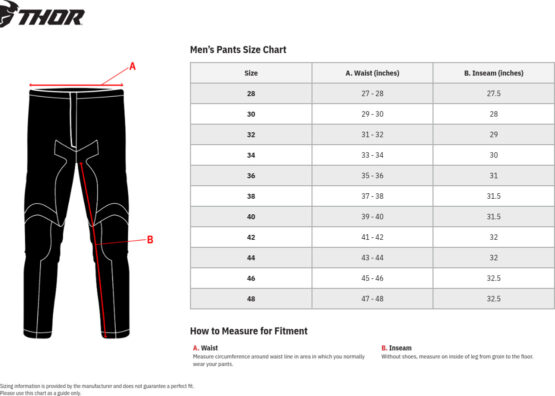 Thor Comp XP Underwear Pants Men's 2XL Black - Image 4