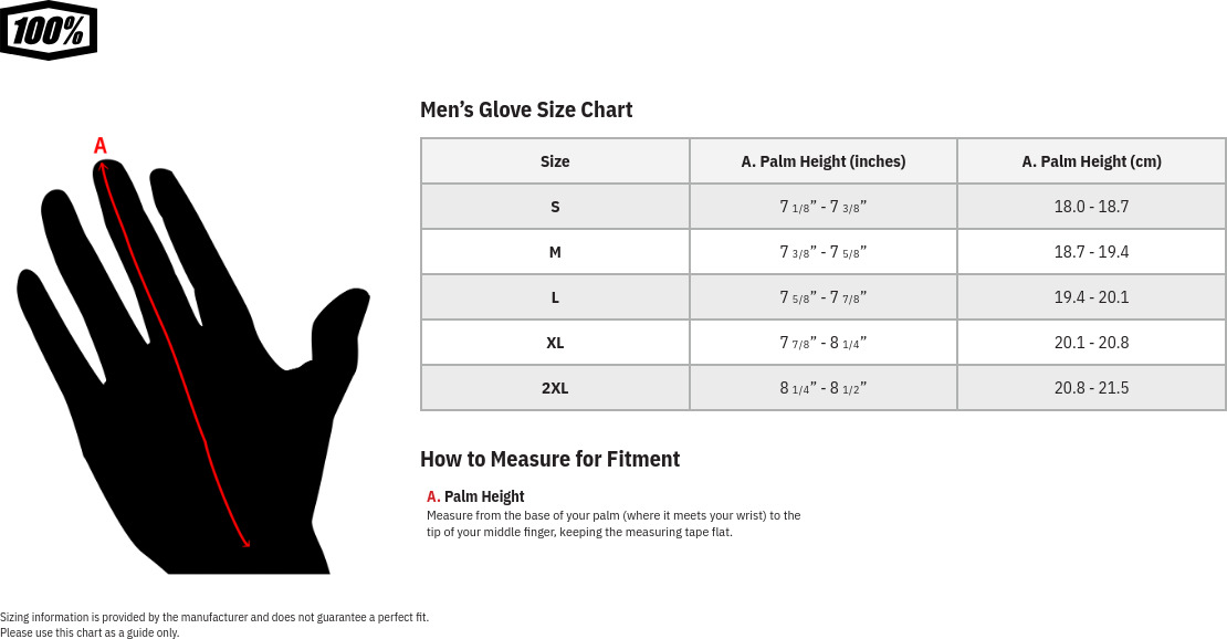 100% Men's Ridecamp Glove Medium Flo Yellow - Image 3