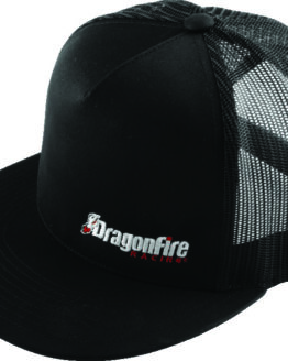 DragonFire Racing Hat Dfr Logo Flatbill Blk Mesh