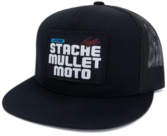 DBK Stache Mullet Moto 2Fifty Hat Black