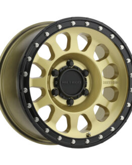 MR315 17x8.5 0mm Offset 6x5.5 106.25mm CB Gold/Black Street Loc Wheel